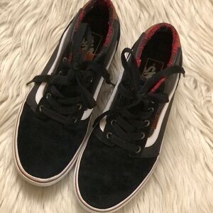 Vans Chapman Mid Suede Black Brown Red Plaid Sneakers Winter Shoes size 7 Mens